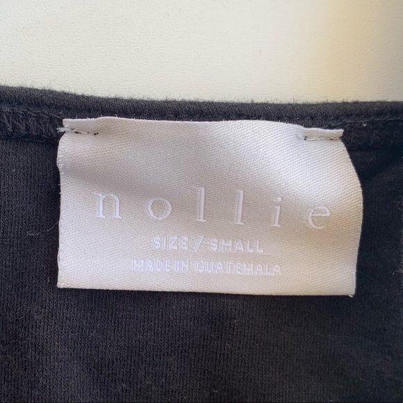 Nollie Black Lace-Up Crop Top | Size Small - Picture 5 of 8